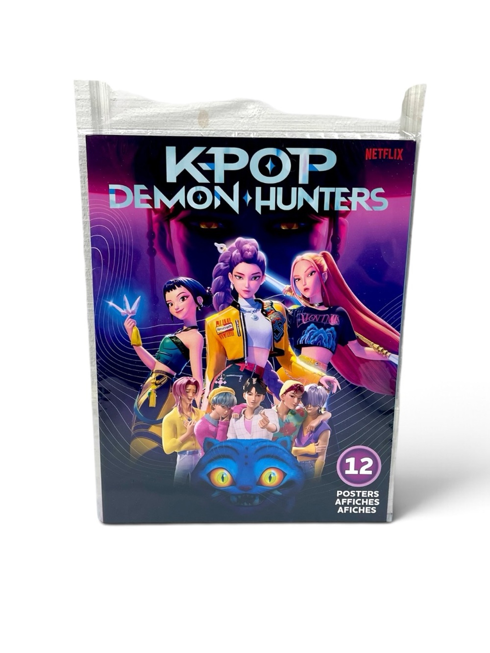 Netflix K-Pop Demon Hunters Poster Pack - Purple & Blue Art